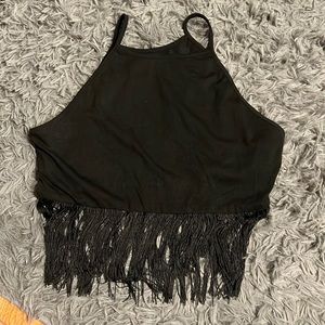 black crop top